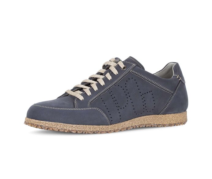 Pius Gabor Herren Sneaker Low Blau - Nubuk