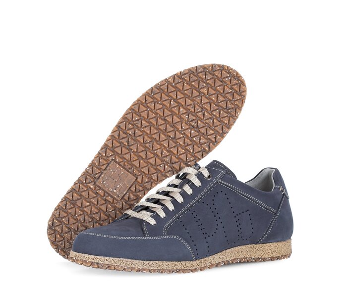 Pius Gabor Herren Sneaker Low Blau - Nubuk