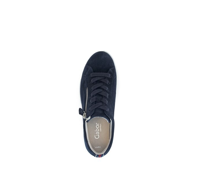 Gabor Damen  Sneaker Low Blau - Rauleder