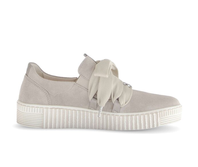 Gabor Damen  Sneaker Low Beige - Materialmix Leder