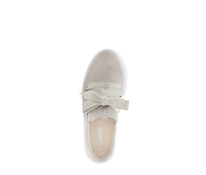 Gabor Damen  Sneaker Low Beige - Materialmix Leder