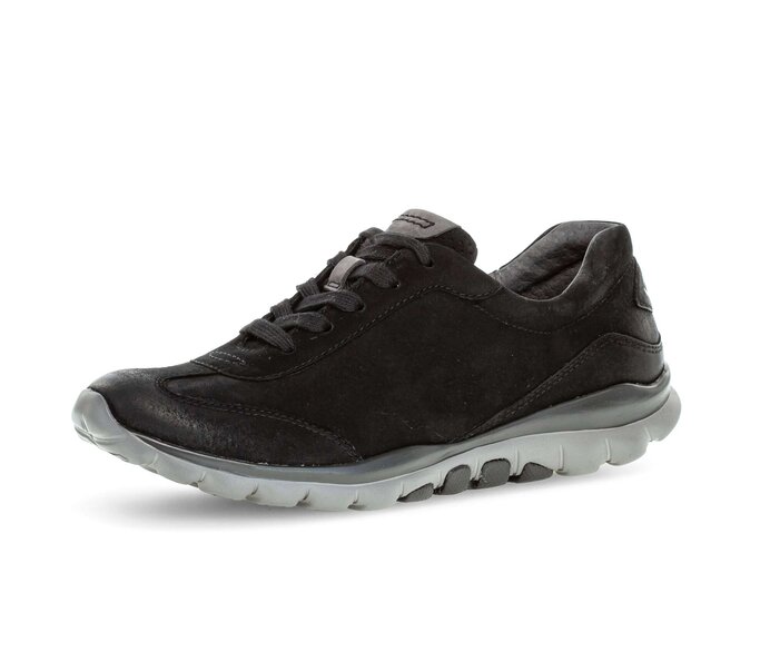 Gabor Damen  Sneaker Low Schwarz - Rauleder
