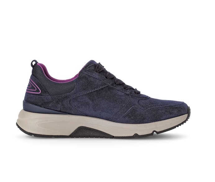 Gabor Damen  Sneaker Low Blau - Materialmix Leder/Lederimitat