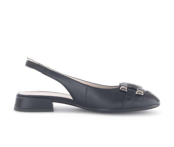 Gabor Damen  Slingpumps Schwarz - Glattleder