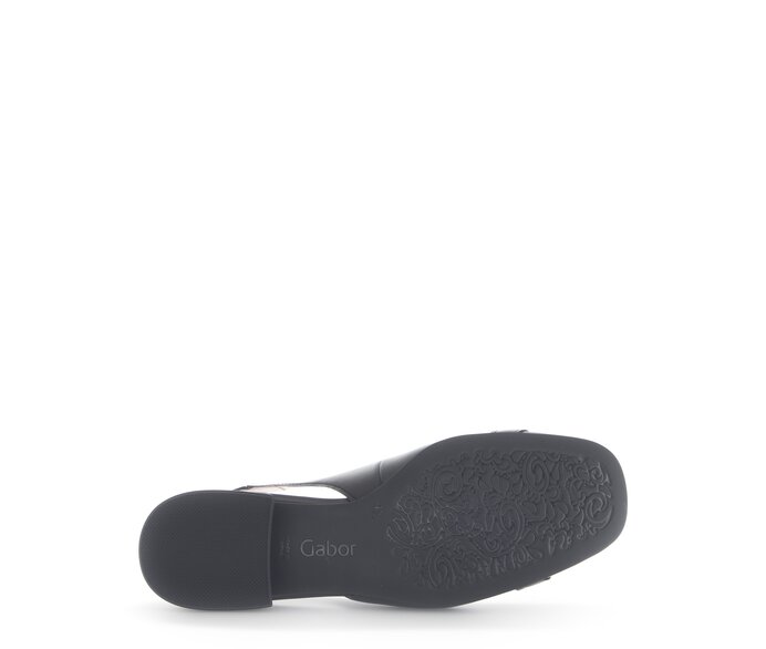 Gabor Damen  Slingpumps Schwarz - Glattleder