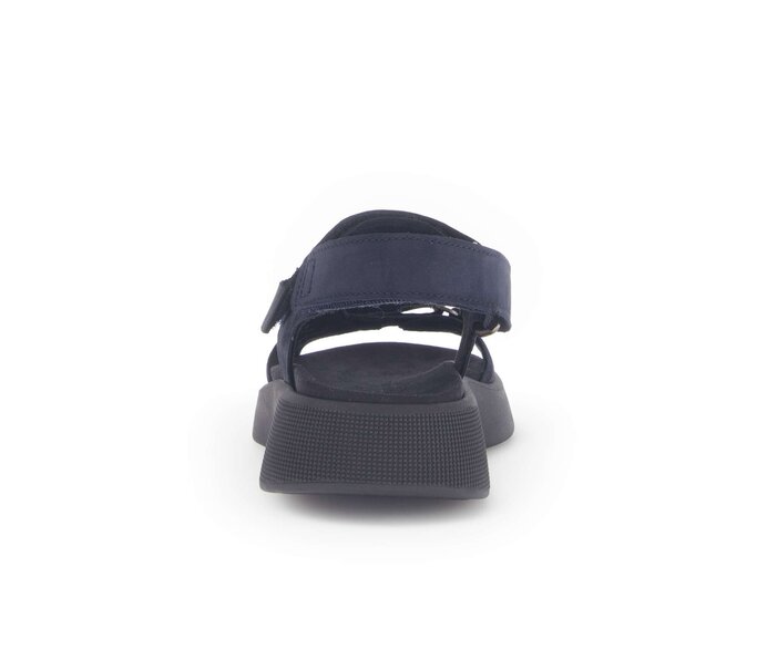 Gabor Damen  Riemchensandale Blau - Materialmix Leder