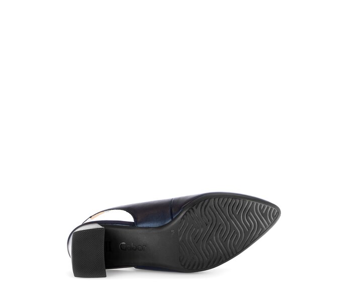Gabor Damen  Slingpumps Blau - Glattleder