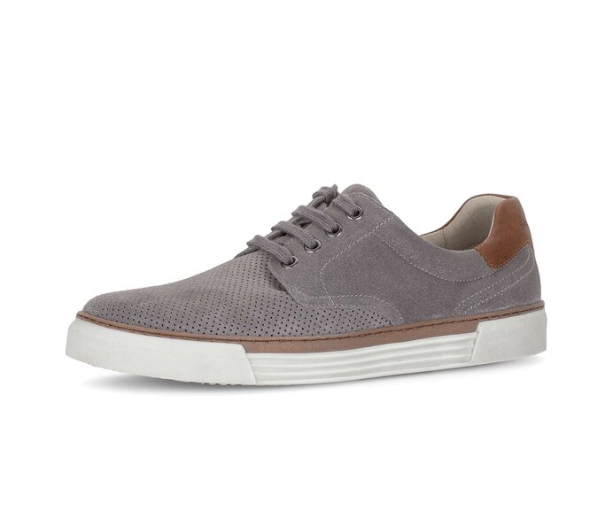 Pius Gabor Herren Sneaker Low Grau - Materialmix Leder