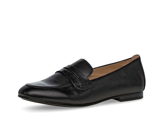 Gabor Damen  Slipper Schwarz - Glattleder