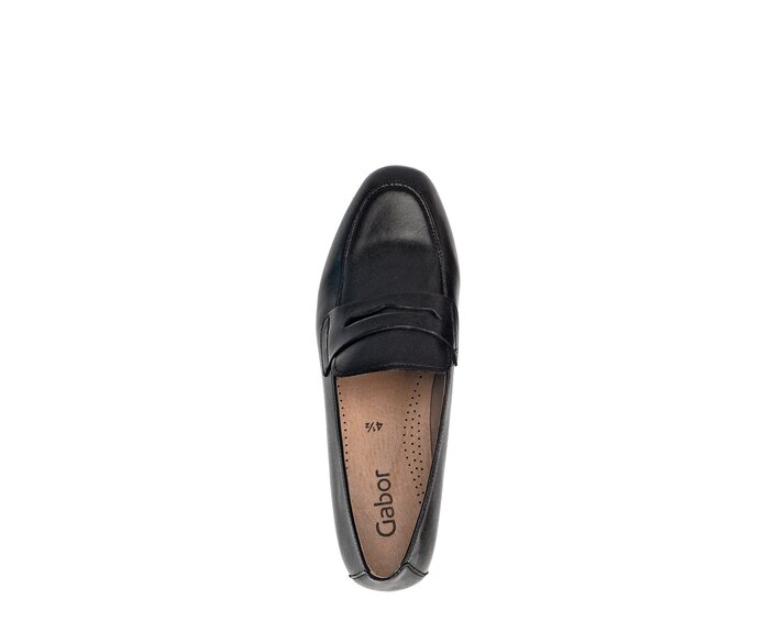 Gabor Damen  Slipper Schwarz - Glattleder