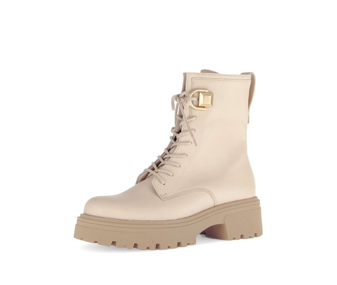 Gabor Damen  Biker Boots Beige - Glattleder