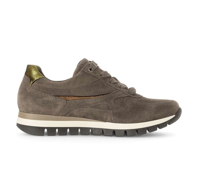 Gabor Damen  Sneaker Low Braun - Materialmix Leder
