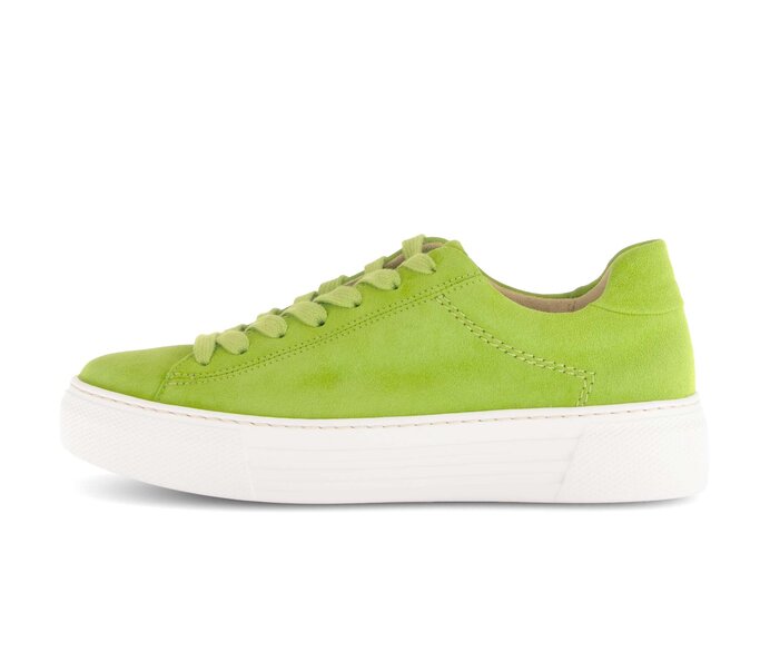 Gabor Damen Sneaker Low Grün - Rauleder