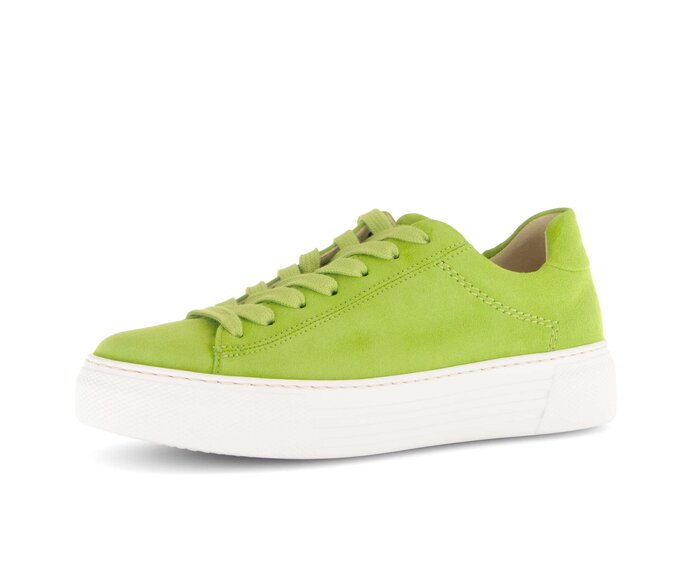 Gabor Damen  Sneaker Low Grün - Rauleder