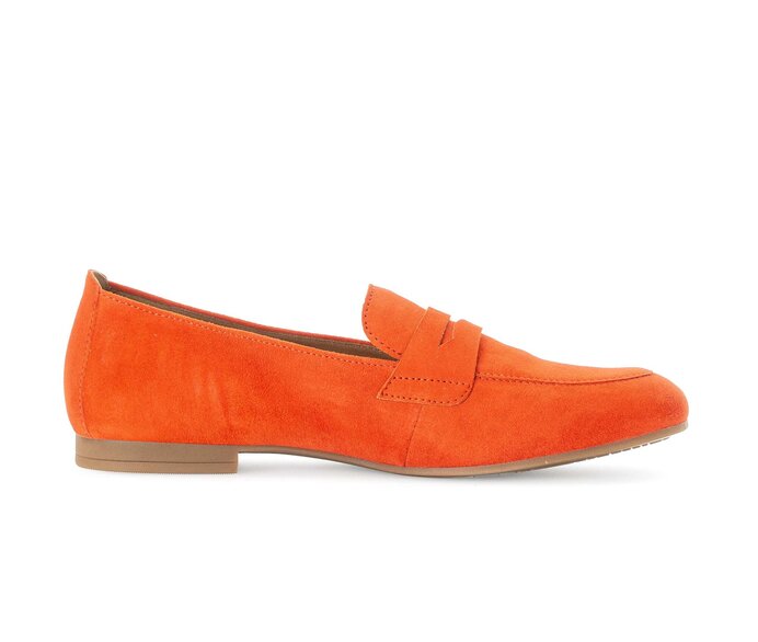 Gabor Damen  Slipper Orange - Rauleder