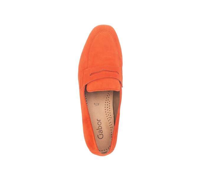Gabor Damen  Slipper Orange - Rauleder