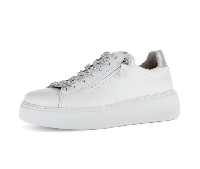 Gabor Damen  Sneaker Low Weiß - Glattleder