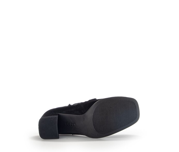 Gabor Damen  Elegante Stiefelette Schwarz - Rauleder
