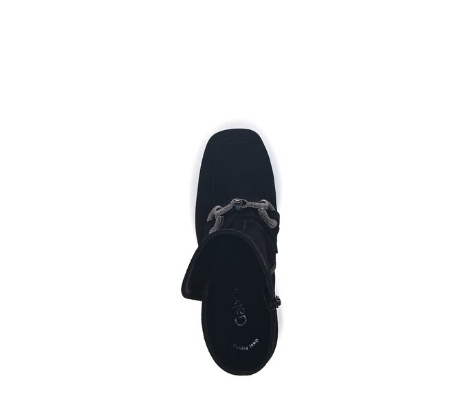 Gabor Damen  Elegante Stiefelette Schwarz - Rauleder