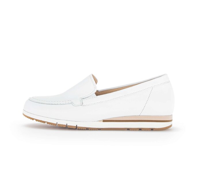 Gabor Damen Slipper Weiß - Glattleder