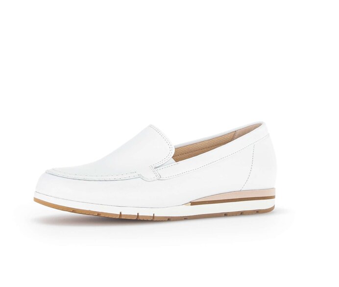Gabor Damen  Slipper Weiß - Glattleder