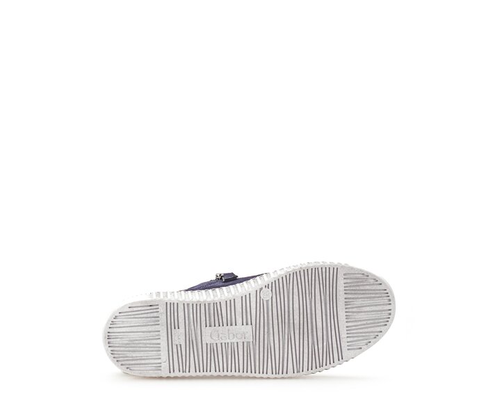 Gabor Damen  Sneaker Low Blau - Rauleder