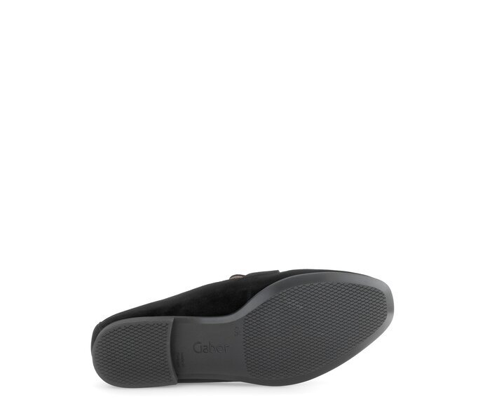 Gabor Damen  Slipper Schwarz - Rauleder