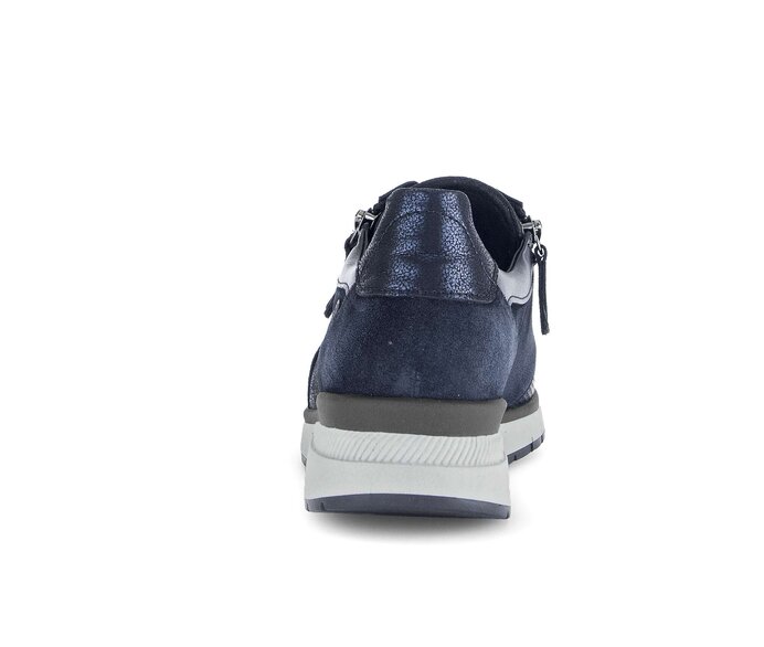 Gabor Damen  Sneaker Low Blau - Materialmix Leder/Lederimitat