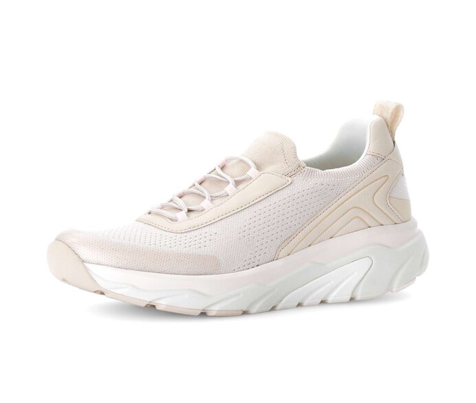 Gabor Damen  Sneaker Low Beige - Materialmix Leder/Lederimitat