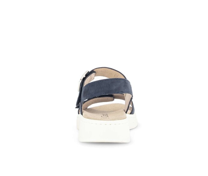 Gabor Damen  Plateau Sandale Blau - Rauleder