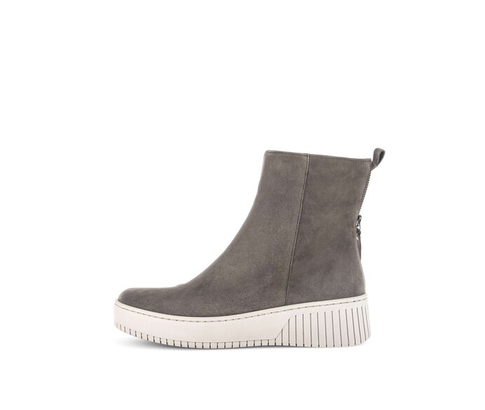 Gabor Damen Sportliche Stiefelette Grau - Rauleder
