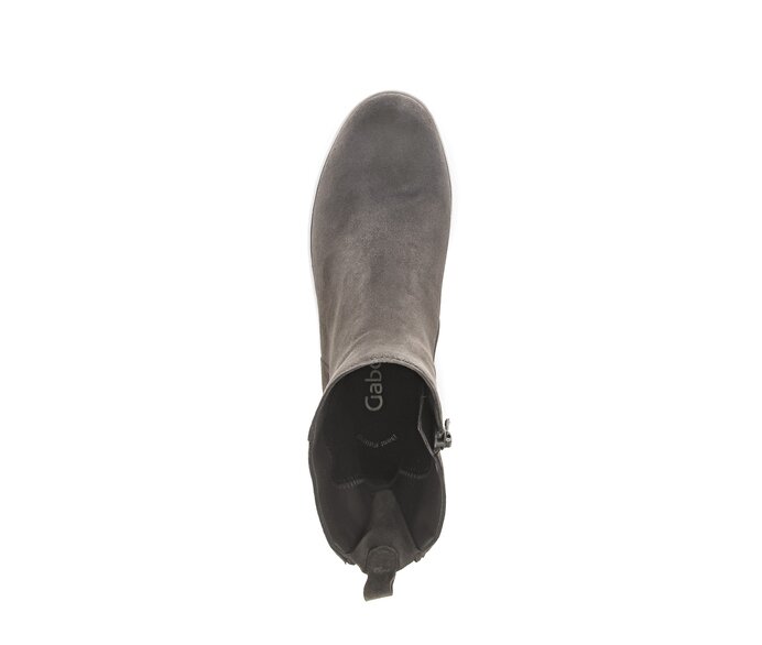 Gabor Damen  Sportliche Stiefelette Grau - Rauleder