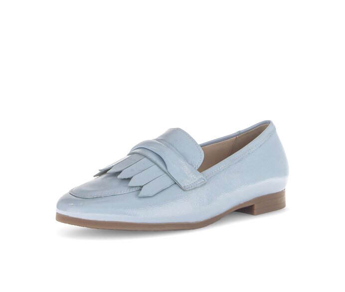 Gabor Damen  Slipper Blau - Lackleder