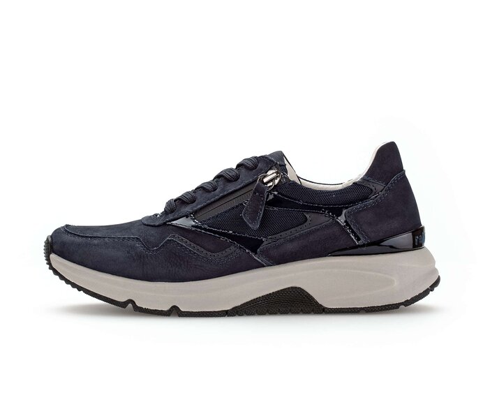Gabor Damen Sneaker Low Blau - Rauleder