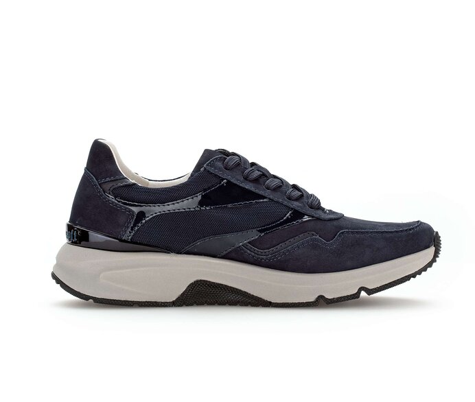 Gabor Damen  Sneaker Low Blau - Rauleder