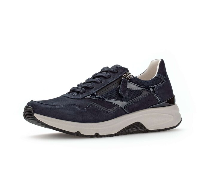 Gabor Damen  Sneaker Low Blau - Rauleder