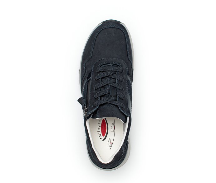 Gabor Damen  Sneaker Low Blau - Rauleder