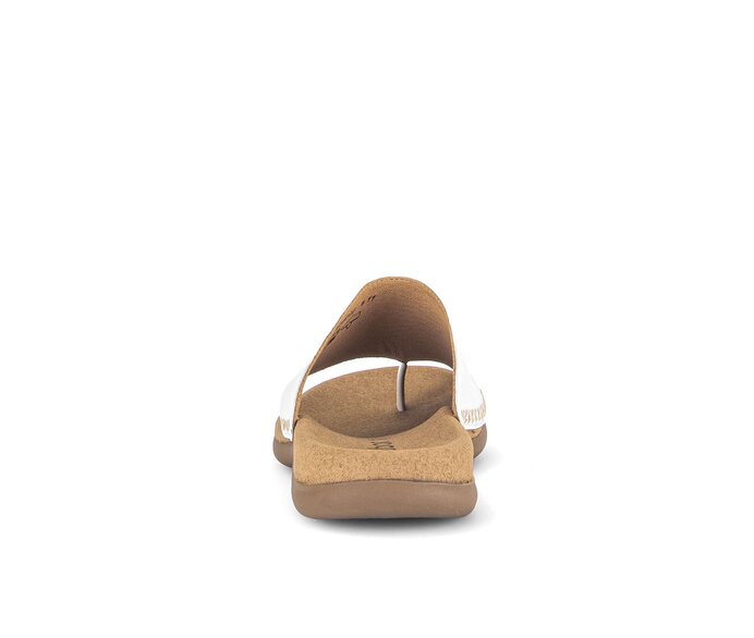 Gabor Damen  Zehentrenner Creme - Glattleder
