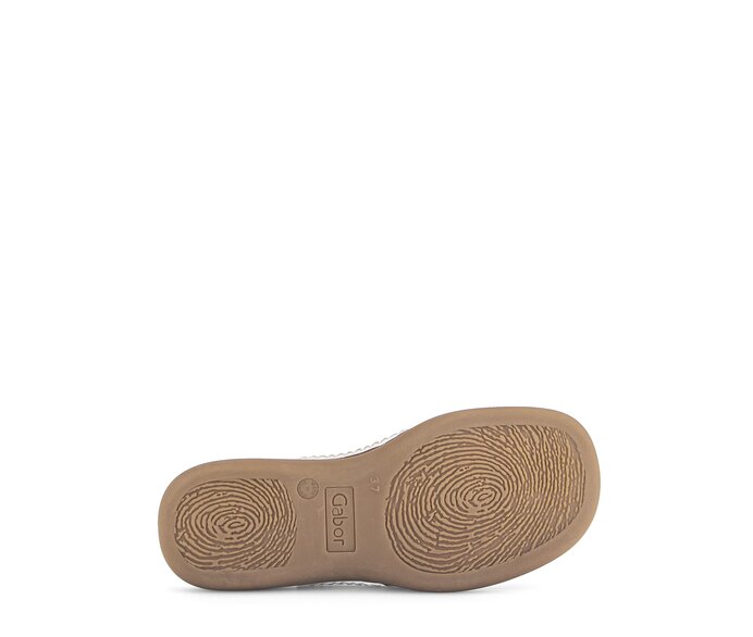 Gabor Damen  Zehentrenner Creme - Glattleder