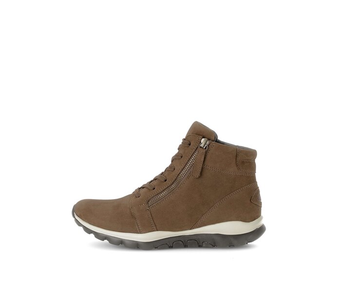 Gabor Damen Schnürstiefelette Braun - Rauleder