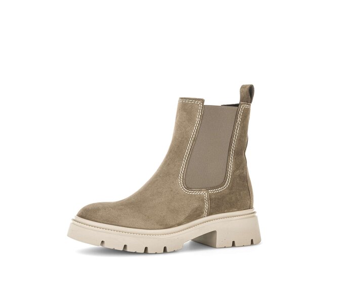 Gabor Damen  Chelsea Boot Braun - Rauleder