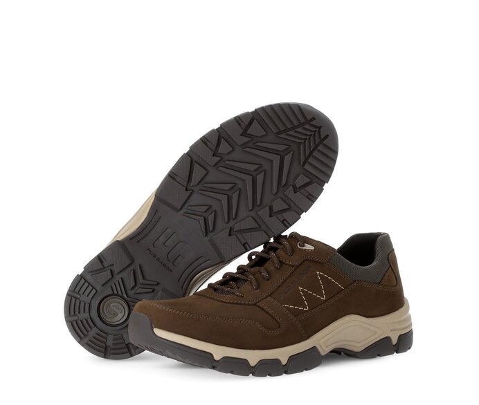 Pius Gabor Herren Sneaker Low Braun - Materialmix Leder/Textil