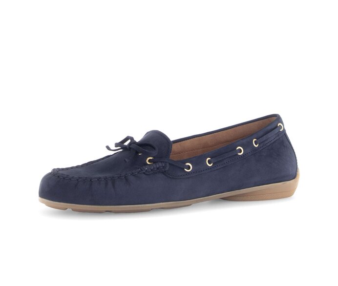 Gabor Damen  Slipper Blau - Rauleder