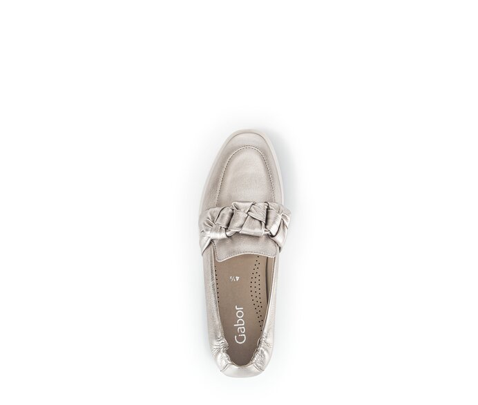 Gabor Damen  Slipper Gold - Effektleder