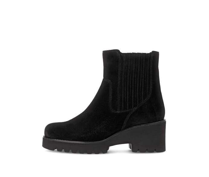 Gabor Damen Chelsea Boot Schwarz - Rauleder