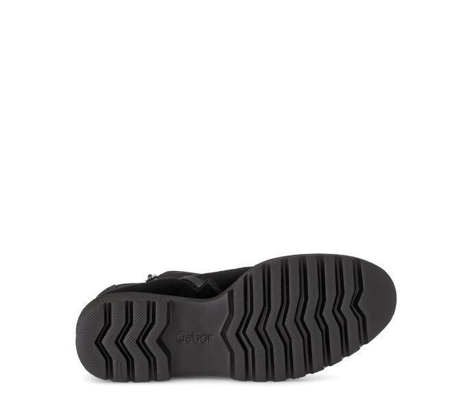 Gabor Damen  Chelsea Boot Schwarz - Rauleder