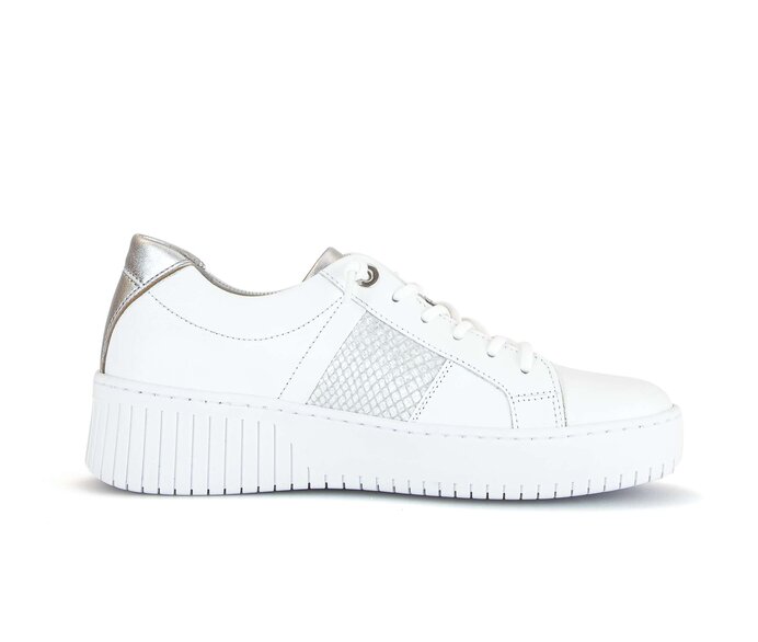 Gabor Damen  Sneaker Low Weiß - Materialmix Leder