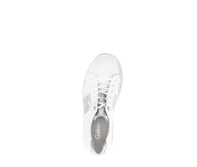 Gabor Damen  Sneaker Low Weiß - Materialmix Leder