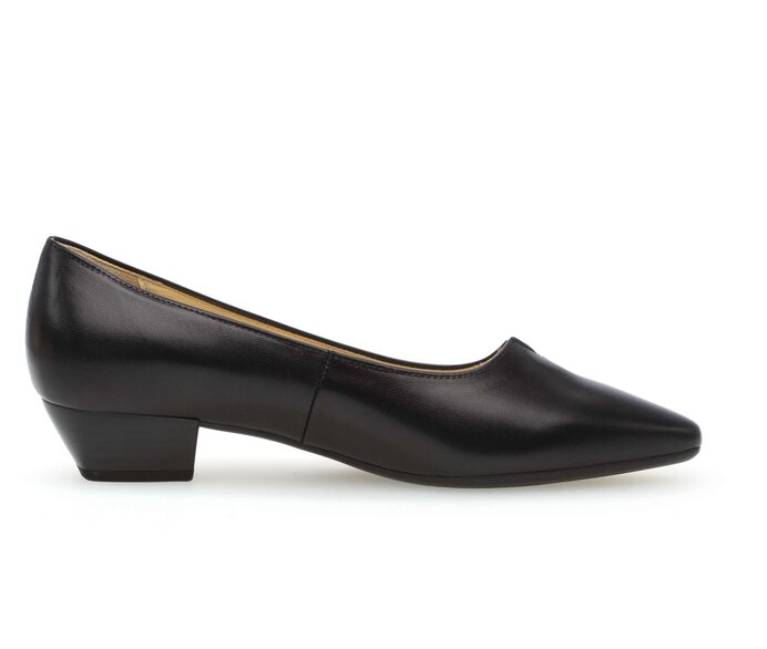 Gabor Damen  Eleganter Pumps Schwarz - Glattleder