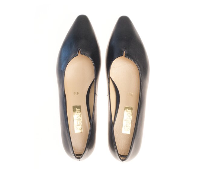 Gabor Damen  Eleganter Pumps Schwarz - Glattleder